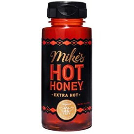 マイクズ ホット ハニー - エクストラ ホット、10 オンス イージー ポア ボトル (1 パック)、特別なキック、甘味と熱さを備えたホットハニー、100% 純粋な蜂蜜、常温保存可能、グルテンフリー & 古生物に優しい、単なるソース以上のものです。ホットハニー