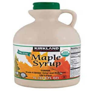 J[Nh VOl`[ 100% [v VbvA_[N Ao[A33.8 flBIYB Kirkland Signature 100% Maple Syrup, Dark Amber, 33.8 fl. oz.