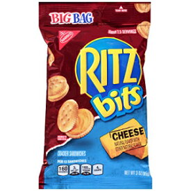 リッツビッツ チーズクラッカーサンドイッチ - ビッグバッグ、3オンス (12個パック) Ritz Bits Cheese Cracker Sandwiches - Big Bag, 3 Ounce (Pack of 12)