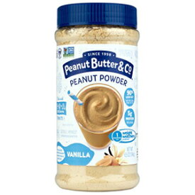 Peanut Butter & Co. バニラピーナッツパウダー、非遺伝子組み換えプロジェクト認証済み、グルテンフリー、ビーガン、6.5 オンス瓶 (6 個パック) Peanut Butter & Co. Vanilla Peanut Powder, Non-GMO Project Verified, Gluten Free, Vegan, 6