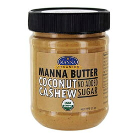 Manna Organics, カシューココナッツバター NSA オーガニック、11 オンス Manna Organics, Cashew Coconut Butter NSA Organic, 11 Ounce