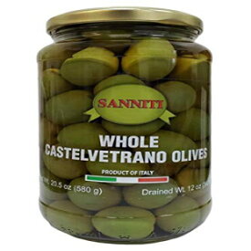 Sanniti ホール カステルヴェトラーノ オリーブ - 20.5 オンス ジャー Sanniti Whole Castelvetrano Olives - 20.5 Ounce Jar