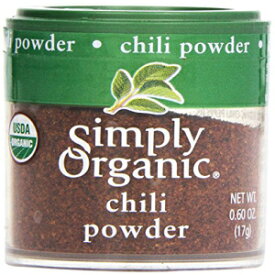 Simply Organic、ミニチリパウダー、0.60オンス Simply Organic, Mini Chili Powder, .60 oz
