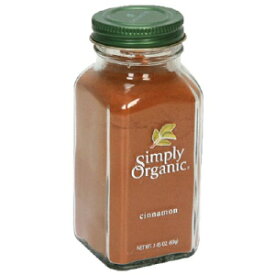 Simply Organic Cinnamon Ground 認定オーガニック、2.45 オンス容器 (3 個パック) Simply Organic Cinnamon Ground Certified Organic, 2.45-Ounce Containers (Pack of 3)