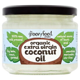 Groovy Food オーガニック エクストラバージン ココナッツ オイル - 283ml Groovy Food Organic Extra Virgin Coconut Oil - 283ml
