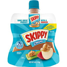 SKIPPY スクイーズ クリーミーピーナッツバター、6オンス (6個パック) SKIPPY Squeeze Creamy Peanut Butter, 6 Ounce (Pack of 6)