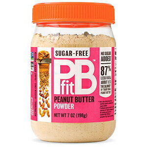 PBfit シュガーフリーピーナッツバターパウダー、本物のローストプレスピーナッツからの粉末ピーナッツスプレッド、砂糖無添加、198.4g PBfit Sugar-Free Peanut Butter Powder, Powdered Peanut Spread From Real Roasted Pressed Peanuts, No sugar add