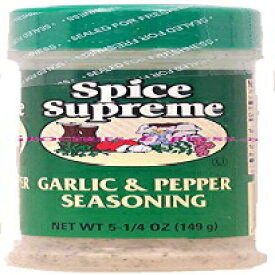 スパイス シュプリーム スパイス シュプリーム ガーリック&ペッパー 12個入り Spice Supreme Spice Supreme Garlic & Pepper- Case of 12