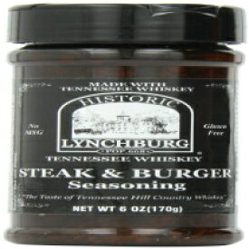 歴史あるリンチバーグ テネシー ウイスキー ステーキ & バーガー シーズニング Historic Lynchburg Tennessee Whiskey Steak & Burger Seasoning