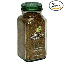 3、Simply Organic 多目的調味料、認定オーガニック、2.08 オンス容器 (3 個パック) 3, Simply Organic All-Purpose Seasoning, Certified Organic, 2.08-Ounce Containers (Pack of 3)