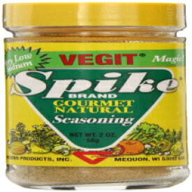 スパイクグルメ天然調味料、ベジット、2オンス（6個パック） Spike Gourmet Natural Seasoning, Vegit, 2 Ounce (Pack of 6)