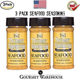 GOURMET WAREHOUSE シーフード調味料、6オンス GOURMET WAREHOUSE Seafood Seasoning, 6 OZ