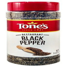 トーンズ レストラン ブラックペッパー、8オンス Tones Restaurant Black Pepper, 8 oz