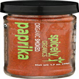 スパイスの効いたオーガニックパプリカスモークパウダー1.70オンスジャー認定グルテンフリー Spicely Organics Spicely Organic Paprika Smoked Powder 1.70 Ounce Jar Certified Gluten-Free