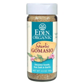 Eden オーガニック ガーリック ゴマシオ、ゴマ、海塩、ガーリック、3.5 オンス シェーカー (12 個パック) Eden Organic Garlic Gomasio, Sesame Seeds, Sea Salt & Garlic, 3.5-Ounce Shakers (Pack of 12)