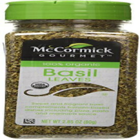 マコーミックグルメ、100% オーガニックバジル、2.85 オンス McCormick Gourmet, 100% Organic Basil, 2.85 Ounce