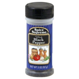 スパイス スプリーム ブラックペッパー、ホール、63.8g (12 個パック) Spice Supreme Black Pepper, Whole, 2.25-Ounce (Pack of 12)