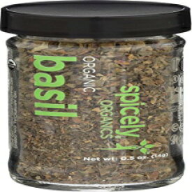 スパイスリー オーガニック バジル 0.50 オンス ジャー 認定グルテンフリー Spicely Organic Basil 0.50 Ounce Jar Certified Gluten Free
