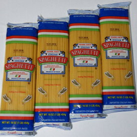 Trader Joe's 正規輸入イタリア産スパゲッティパスタ、1ポンドバッグ(4個パック) Trader Joe's Authentic Imported Italian Spaghetti Pasta, 1-Lb Bag (Pack of 4)
