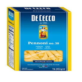 De Cecco Semolinaパスタ、ペノニNo.38、1ポンド（12パック） De Cecco Semolina Pasta, Pennoni No.38, 1 Pound (Pack of 12)