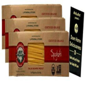 モンテベロオーガニックイタリアンパスタ| スパゲッティ（16オンス）| 3カウントプラスレシピブックレットバンドル Montebello Bundle Montebello Organic Italian Pasta | Spaghetti (16 Ounces) | 3 Count Plus Recipe Booklet Bundle