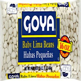 Goya Foods ベビーリマビーンズ、ドライ、16 オンス (24 個パック) Goya Foods Baby Lima Beans, Dry, 16 Ounce (Pack of 24)