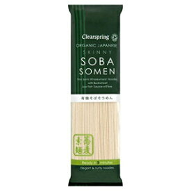 クリアスプリング オーガニック細そばそうめん - 200g Clearspring Organic Skinny Soba Somen Noodles - 200g