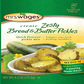 Mrs. Wages ゼスティ ピクルス ミックス、ゼスティ ブレッド アンド バター、6.2 オンス (12 個パック) Mrs. Wages Zesty Pickle Mix, Zesty Bread and Butter, 6.2 Ounce (Pack of 12)