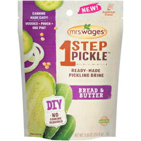 Mrs. Wages 1 ステップ ピクルス 既製ピクルス ブライン、ブレッド & バター、3 個 Mrs. Wages 1 Step Pickle Ready-Made Pickling Brine, Bread & Butter, 3 Count