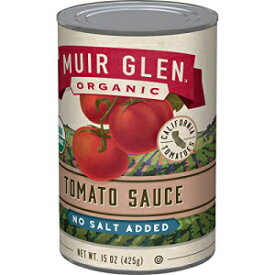 ミュアグレン オーガニック無塩トマト、15オンス（12個パック） Muir Glen Organic No Salt Added Tomatoes, 15 oz (Pack of 12)