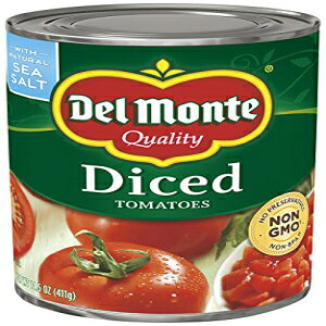 Del Monte VRCʋl_CXg}gA14.5 IX (12 pbN) Del Monte Canned Diced Tomatoes with Natural Sea Salt, 14.5 Ounce (Pack of 12)
