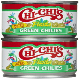 Chi Chi's 角切りグリーンチリ、4.25 オンス、2 カラット Chi Chi's Diced Green Chilies, 4.25 oz, 2 ct