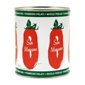 サン マルツァーノ 皮をむいた丸ごとトマト、28 オンス (6 個パック) San Marzano Whole Peeled Tomatoes, 28 Ounce (Pack of 6)
