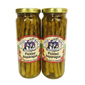 Amish Wedding Foods アスパラガスのピクルス 2 - 16 オンス 瓶 Amish Wedding Foods Pickled Asparagus 2 - 16 oz. Jars