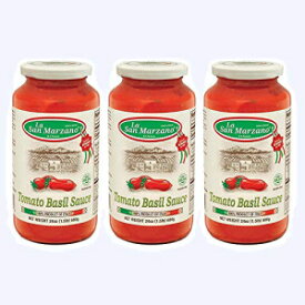 ラ サン マルツァーノ トマトとバジルソース 24 オンス (3個パック) - 100% イタリア製 La San Marzano Tomato and Basil Sauce 24 oz. (Pack of 3) - 100% Product of Italy