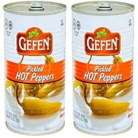 Gefen、地中海風唐辛子のピクルス、19オンス（2パック） Gefen, Pickled Hot Peppers Mediterranean Style, 19oz (2 Pack)