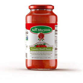 ラ サン マルツァーノ トマト バジル ソース 100% イタリア製トマト パスタ ソース 24 オンス (1個入り) La San Marzano Tomato Basil Sauce 100% Made In Italy Tomato Pasta Sauce 24oz. (Pack of 1)
