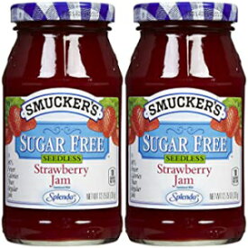 シュガーフリーの種なしストロベリージャム、12.75オンス Sugar Free Seedless Strawberry Jam, 12.75 Oz
