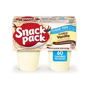 スナックパック シュガーフリー バニラプディングカップ、13オンス (12個パック) Snack Pack Sugar-Free Vanilla Pudding Cups 13 Ounce (Pack of 12)