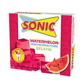 Sonic ゼラチン ミックス、スイカ、3.94 オンス (3 個パック) Sonic Gelatin Mix, Watermelon, 3.94 OZ (Pack of 3)