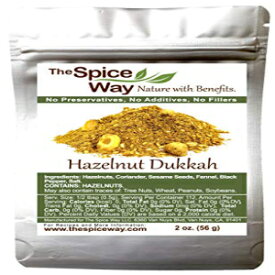 スパイスウェイヘーゼルナッツデュカ-伝統的なエジプトのヘーゼルナッツスパイスブレンド。添加物、防腐剤、フィラー、私たちが育て、乾燥させ、農場でブレンドするスパイスとハーブだけです。再封可能なバッグ2オンス The Spice Way Hazelnut Dukkah - Traditional