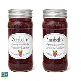 Sarabeth's 伝説のストロベリー ラズベリー プリザーブ (18 オンス 2 個パック) Sarabeth's Legendary Strawberry Raspberry Preserves (18 oz Pack of 2)