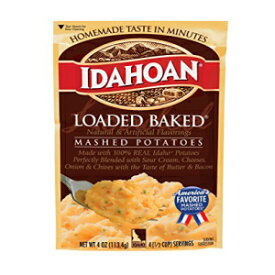 アイダホアン風味のマッシュポテトポーチ (ベイクド入り) Idahoan Flavored Mashed Potato Pouches (Loaded Baked)