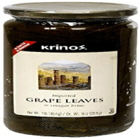 Krinos 輸入ブドウの葉、16 オンス (1 JAR) Krinos Imported Grape Leaves, 16 Ounce (1 JAR)