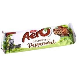 ネスレ エアロミント チョコレートバー 27g (4本入) Nestle Aero Mint Chocolate Bar 27g (Pack of 4)