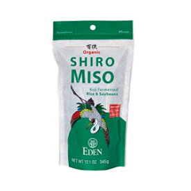 Eden オーガニック白味噌、甘口白味噌、米、減塩、非遺伝子組み換え大豆、伝統的に日本製、12.1オンス Eden Organic Shiro Miso, Sweet White Miso, Rice, Less Sodium, Non-GMO Soybeans, Traditionally Made in Japan, 12.1 oz