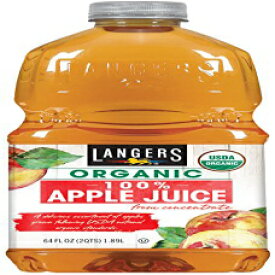 Langers 100% オーガニック ジュース、アップル、64 オンス (8 個パック) Langers 100% Organic Juice, Apple, 64 Ounce (Pack of 8)