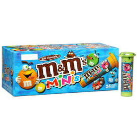 M&M's ミニ ミルク チョコレート キャンディー (1.08 オンスのチューブ、24 カラット) (6 個パック) M&M's Mini Milk Chocolate Candies (1.08 oz. tubes, 24 ct.) (pack of 6)