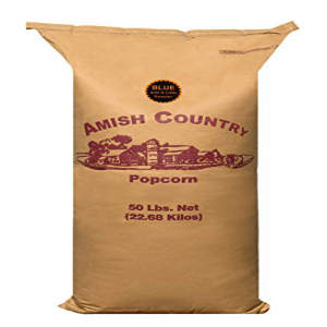 Amish Country Popcorn | 50 Lb Bag Blue Kernels | Old Fashioned with Recipe Guide (50lb Bag)のサムネイル