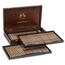 クリエイティブアートマテリアル カランダッシュ 輝度色鉛筆セット 80本セット 木箱 (6901.476) CREATIVE ART MATERIALS Caran D'ache Luminance Colored Pencil Sets Set of 80 Wood Box (6901.476)